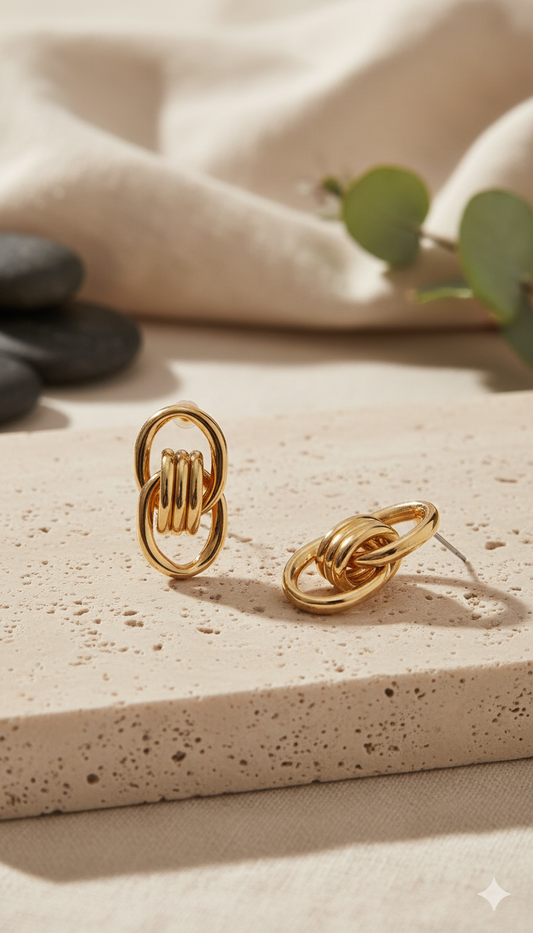 Golden Bloom Multipurpose Earrings