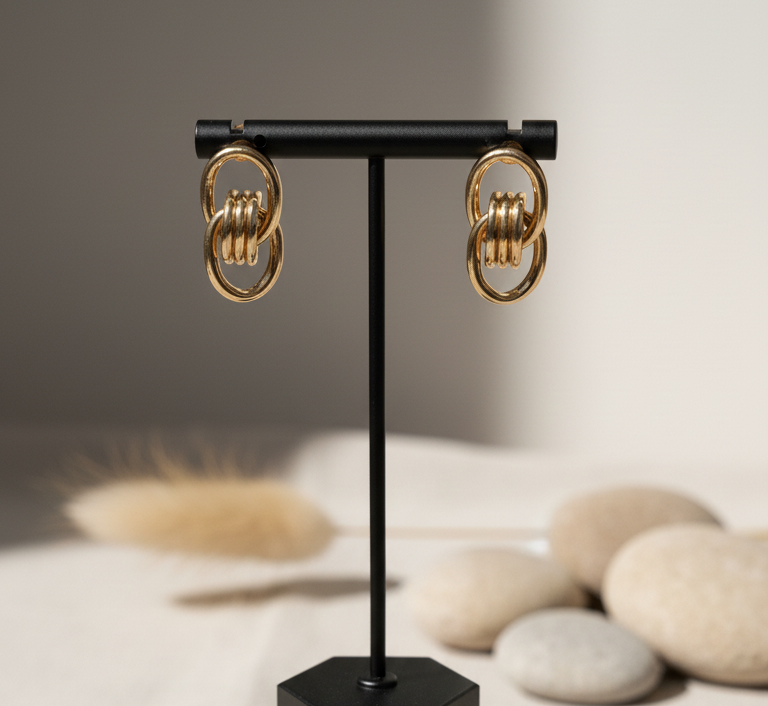 Golden Bloom Multipurpose Earrings