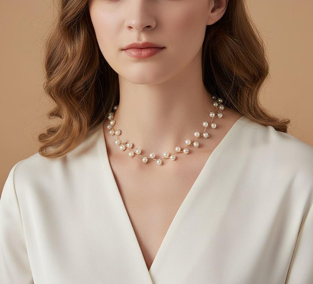 Fashion Pearl Clavicle Chain Neckband